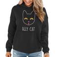 Lgbt Ally Cat Be Kind Gay Rainbow Funny Lgbtq Gift Idea Be Kind Funny Gifts Women Hoodie