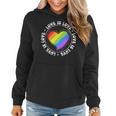 Lgbtq Love Is Love Gay Pride Lgbt Ally Rainbow Flag Vintage Pride Month Funny Designs Funny Gifts Women Hoodie