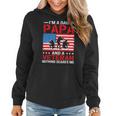Mens Im A Dad Papa And A Veteran For Dad Fathers Day Grandpa 22 Women Hoodie