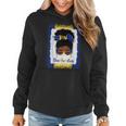 Messy Bun Barbados Flag Woman Girl Women Hoodie