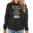 Never Underestimate A Pool Player Born In 1963 60Th Birthday Women Hoodie