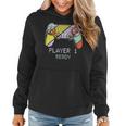 Player 1 Ready Future Dad & Mom Baby Announcement Cute Women Hoodie