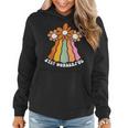Retro Flower Power Swirl Rainbow 60S 70S Stay Wonderful 70S Vintage Designs Funny Gifts Women Hoodie