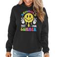Smile Face Teacher Last Day Of School Schools Out For Summer Women Hoodie