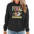 Somebodys Feral Mommy Wild Family Cat Mom Floral Mushroom Gifts For Mom Funny Gifts Women Hoodie