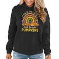 I Teach The Cutest 2Nd Grade Pumpkins Halloween Fall Teacher Halloween Women Hoodie
