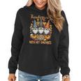 Thanksgiving With My Gnomie Teacher Fall Gnome Women Hoodie