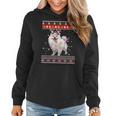 Ugly Sweater Christmas Pomeranian Dog Puppy Xmas Pajama Women Hoodie