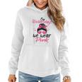 We Wear Pink On Wednesdays Messy Bun On Wednesday Pink Women Hoodie