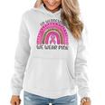 On Wednesday We Wear Pink Rainbow Breast Cancer Fighter Women Hoodie