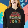 60 Years Old Vintage October 1963 60Th Birthday Women Hoodie Gifts for Her