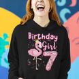 7Th Birthday Girls Flamingo 7 Years Old Tropical Flamingo Women Hoodie Gifts for Her
