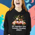 All Together Now Summer Reading 2023 Book And Flowers Women Hoodie Gifts for Her
