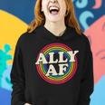 Ally Af Gay Pride Month Lgbt Rainbow Women Hoodie Gifts for Her