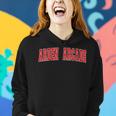 Arden-Arcade California Souvenir Trip College Style Red Text Women Hoodie Gifts for Her