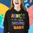 Aunt Of Brewing Baby Halloween Theme Baby Shower Witch Women Hoodie Gifts for Her