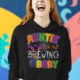 Auntie Of Brewing Baby Halloween Theme Baby Shower Spooky Women Hoodie Gifts for Her