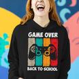 Back To School Funny Game Over Teacher Student Video Game Women Hoodie Gifts for Her