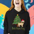 Bah Hum Pug Awesome Thanksgiving Gif Women Hoodie Gifts for Her