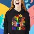 Be Kind Sign Language Hand Talking Lgbtq Flag Gay Pride Women Hoodie Gifts for Her