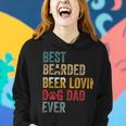 Beer Best Beards Beer Lovin Dog Dad Ever Father Papa Vintage Women Hoodie Gifts for Her