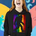 Bigfoot Rainbow Flag Gay Pride Month Lgbtq Gift | Sasquatch Women Hoodie Gifts for Her