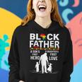 Black Father Son Daughter African American Dad Fathers Day Women Hoodie Gifts for Her