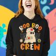 Boo Boo Crew Ghost Halloween Paramedic Nurse Rn Er Nicu Lpn Women Hoodie Gifts for Her