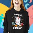 Boo Boo Crew Ghost Nurse Retro Halloween 2023 Nursing Rn Women Hoodie Gifts for Her