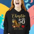 Chapter 50 Years Est 1973 50Th Birthday Wine Leopard Shoe Women Hoodie Gifts for Her