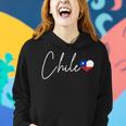Chile Heart Pride Chilean Flag Women Hoodie Gifts for Her