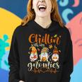Chillin With My Gnomies Nurse Gnome Happy Thanksgiving Fall Women Hoodie Gifts for Her