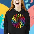 Colored Multicolor Polka Dot September 15Th Dot Day Rainbow Women Hoodie Gifts for Her