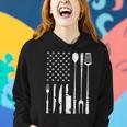 Cool Grilling For Us Flag Bbq Barbeque Smoker Women Hoodie Gifts for Her