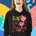 Dad Of The Flamazing Girl Cute Flamingo Dad Birthday Women Hoodie Gifts for Her