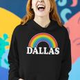 Dallas Tx Gay Pride Women Men Rainbow Lesbian Lgbtq Lgbt Women Hoodie Gifts for Her