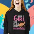 Dino Just A Girl Who Really Loves Parasaurolophuses Women Hoodie Gifts for Her