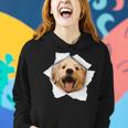 Dog Lover Cute Golden Retriever Jumping Women Hoodie Gifts for Her