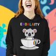 Ekoalaity Gay Pride Cute Koala Tea Cup Rainbow Flag Lgbt Women Hoodie Gifts for Her