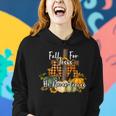 Fall For Jesus He Never Leaves Pumpkin Autumn Thanksgiving Women Hoodie Gifts for Her