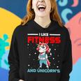 Fitness Unicorn Bodybuilding Sport Lift Weighlifter Gym 1 Women Hoodie Gifts for Her