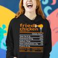 Fried Chicken Nutrition Food Facts Thanksgiving Xmas Women Hoodie Gifts for Her