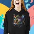 Chinese Li Hua Lover Colorful Graphic Cat Dad Mom Women Hoodie Gifts for Her