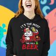 Funny Christmas Santa Claus Drinking Beer Wonderful Time Drinking Funny Designs Funny Gifts Women Hoodie Gifts for Her