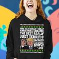 Donald Trump Ugly Christmas Sweater Parody Speech Women Hoodie Gifts for Her