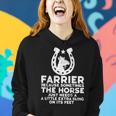 Funny Farrier Horseshoe Farrier Tools Horses Equine Shoeing Women Hoodie Gifts for Her