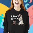 Mouse Walking A Donkey I Don't Give Rats ASs Mouse Women Hoodie Gifts for Her