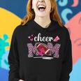 Game Day Football Cheer Mom Pink Leopard Breast Cancer Women Hoodie Gifts for Her
