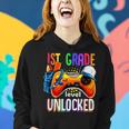 Gamer Back To School Gamepad 1St First Grade Level Unlocked Women Hoodie Gifts for Her
