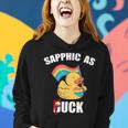 Gay Af Sapphic As Fuck Women Men Lgbt Pride Equality Lesbian Women Hoodie Gifts for Her